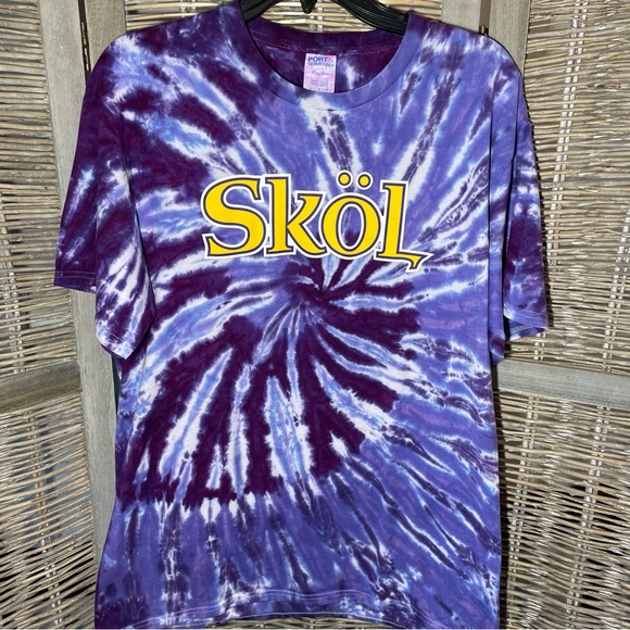 VTG Tie-Dye Skol shirt - size L - Picture 1 of 6
